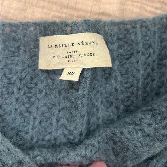 Sezane Gisele Jumper Sweater Sage - Picture 3 of 5